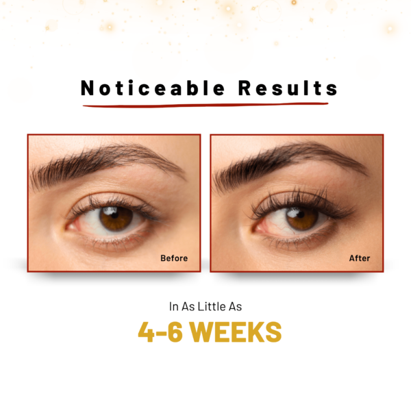 Longer lashes in 4-6 weeks
