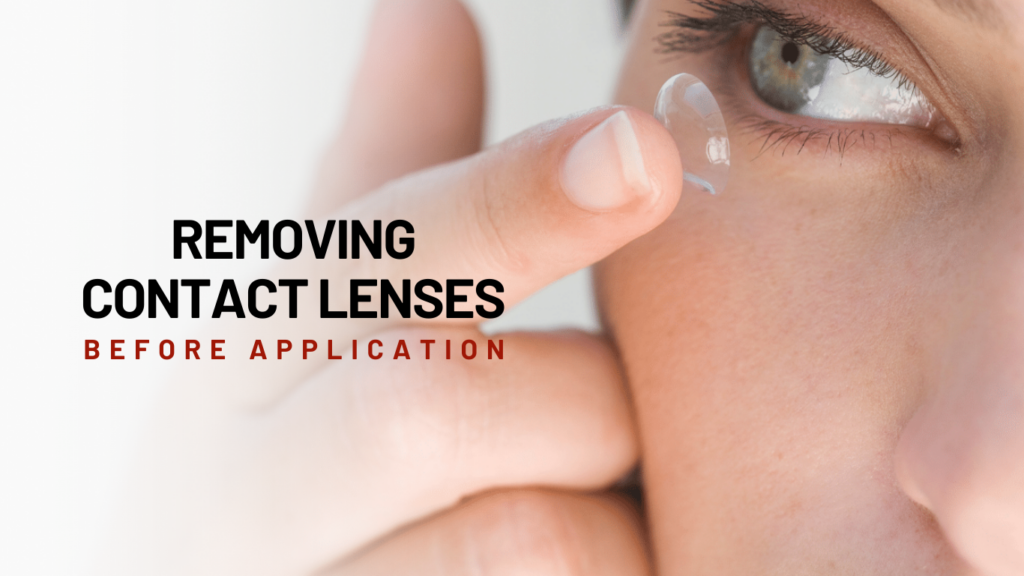 Remove contact lenses before lash serum application