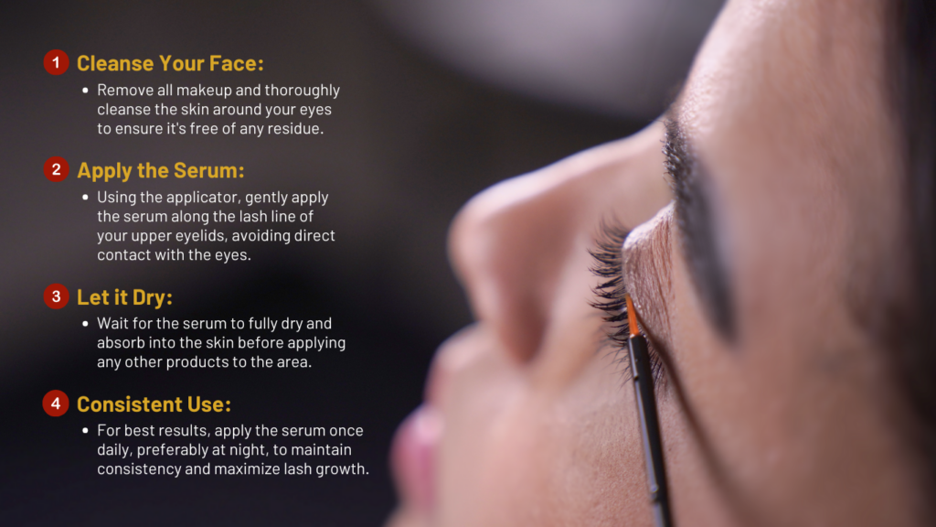 Guidelines for lash serum application
