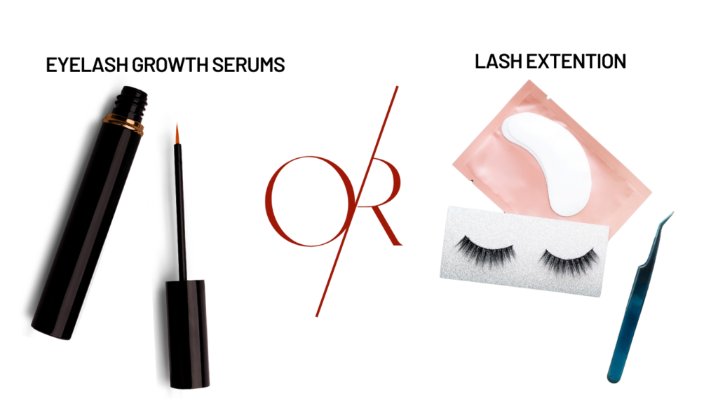 Eyelash growth serums vs. Extensions 