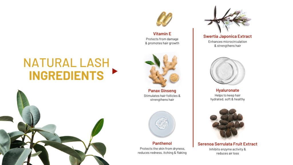 natural lash ingredients